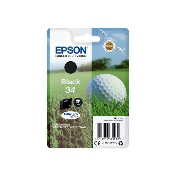 Tinta Original EPSON 34 T3461 C13T34614010 Negro