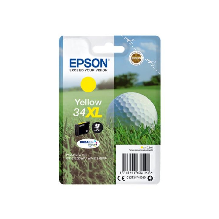 Tinta Original EPSON T3474 C13T34744010 Amarillo