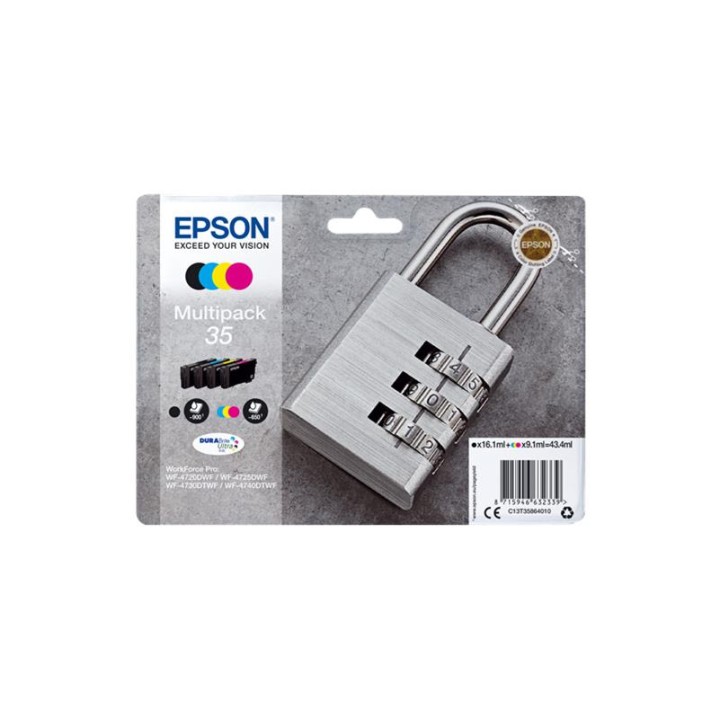 Tinta Original EPSON 35 T3586 C13T35864010 Multipack 4 Cartuchos