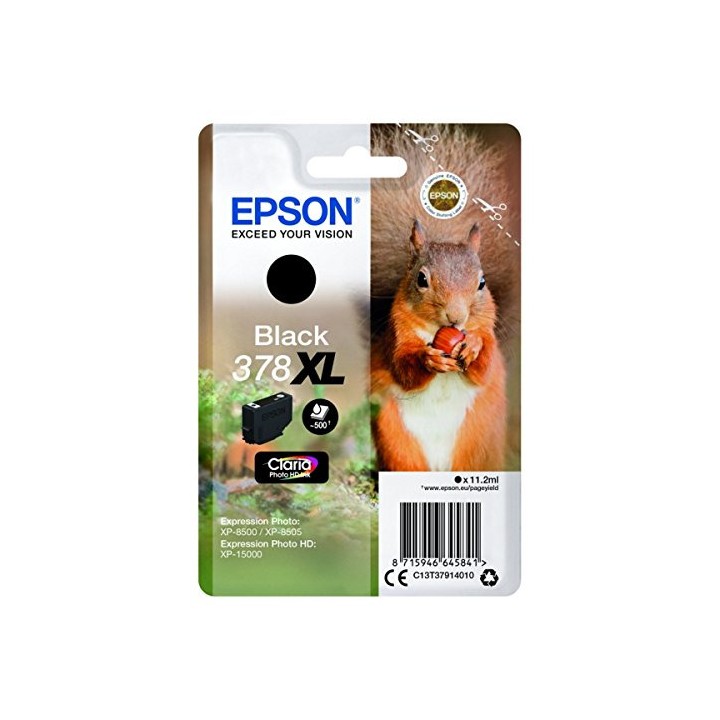 Tinta Original EPSON 378XL T3791 C13T37914010 Negro