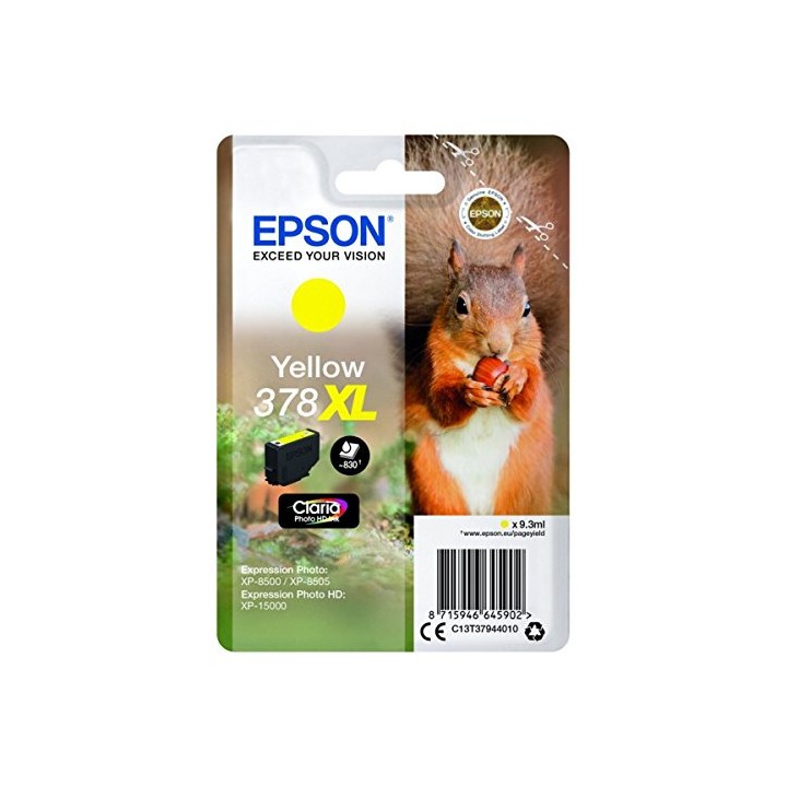Tinta Original EPSON 378XL T3794 C13T37944010 Amarillo