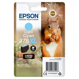 Tinta Original EPSON 378XL T3795 C13T37954010 Cyan Light