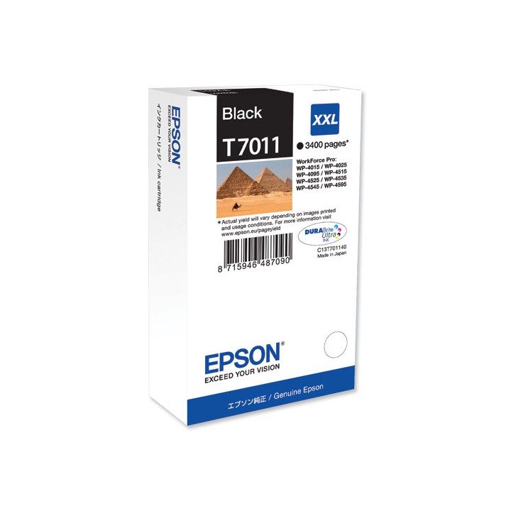 Tinta Original EPSON T7011 C13T70114010 Negro