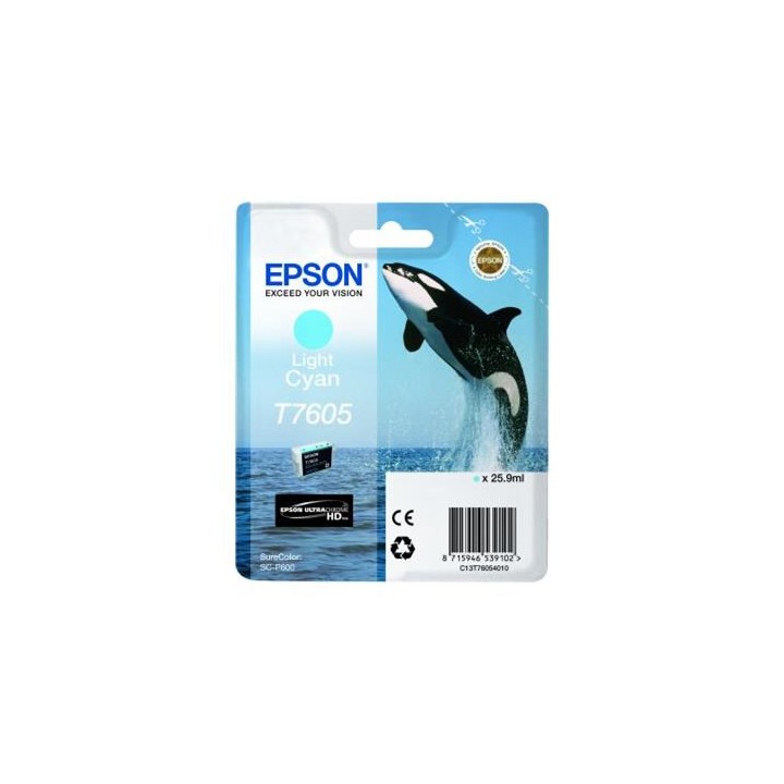 Tinta Original EPSON T7605 C13T76054010 Cyan Light