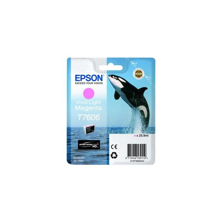 Tinta Original EPSON T7606 C13T76064010 Magenta Light