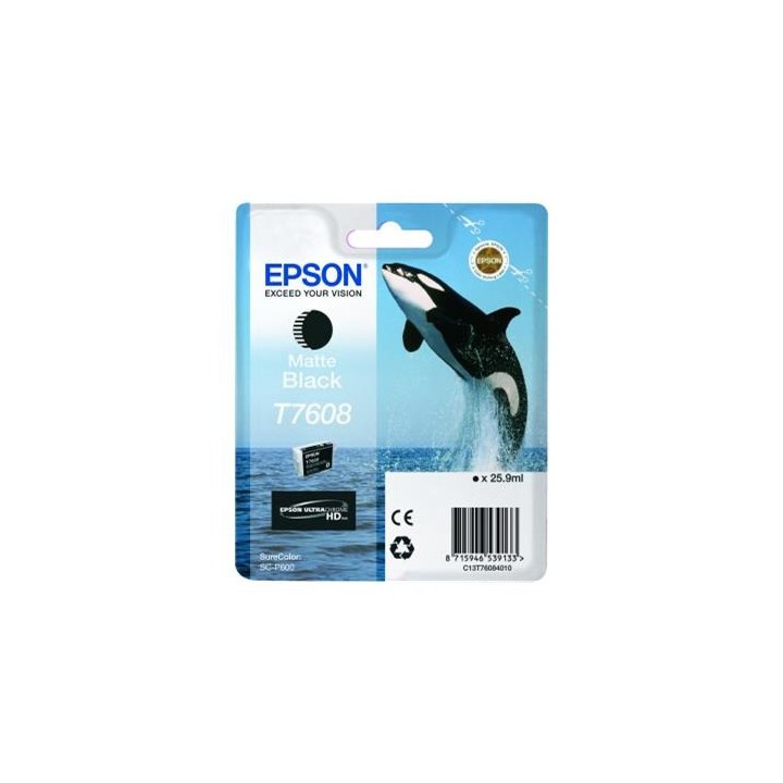 Tinta Original EPSON T7608 C13T76084010 Negro Mate
