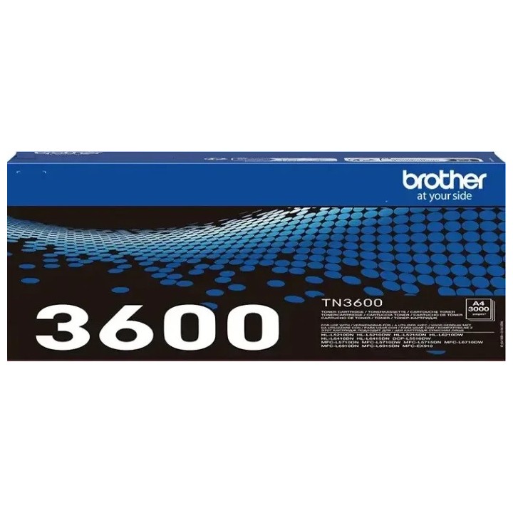 Toner Original BROTHER TN3600 Negro (3k)