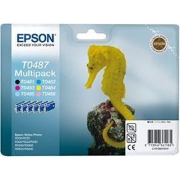 DESCATALOGADO - Tinta Original EPSON T0487 (Multipack BK C M Y PC PM)