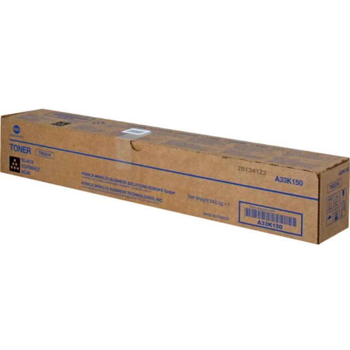 Toner Original KONICA MINOLTA TN321K A33K150 Negro para Bizhub C224 C284 C364 (27k)