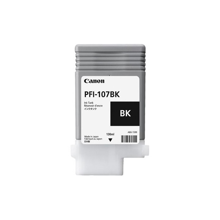 Tinta Original CANON PFI107BK 6705B001 Negro (130 ml)