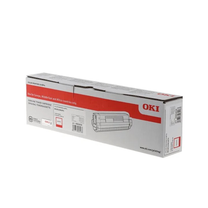Toner Original OKI 45862838 Magenta para MC853 MC873 MC883 (7. 3k)