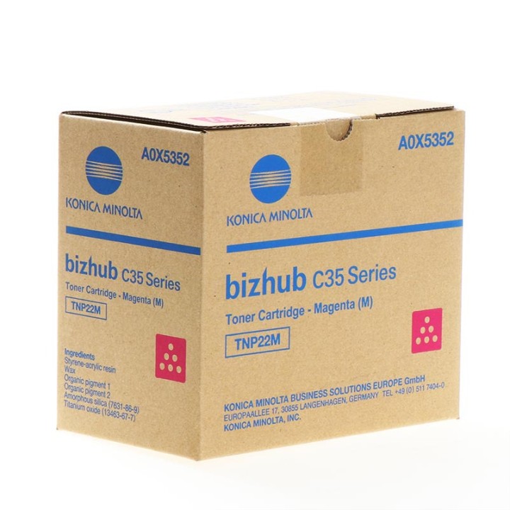 Toner Original KONICA MINOLTA TNP22M A0X5352 Magenta para Bizhub C35 (6k)