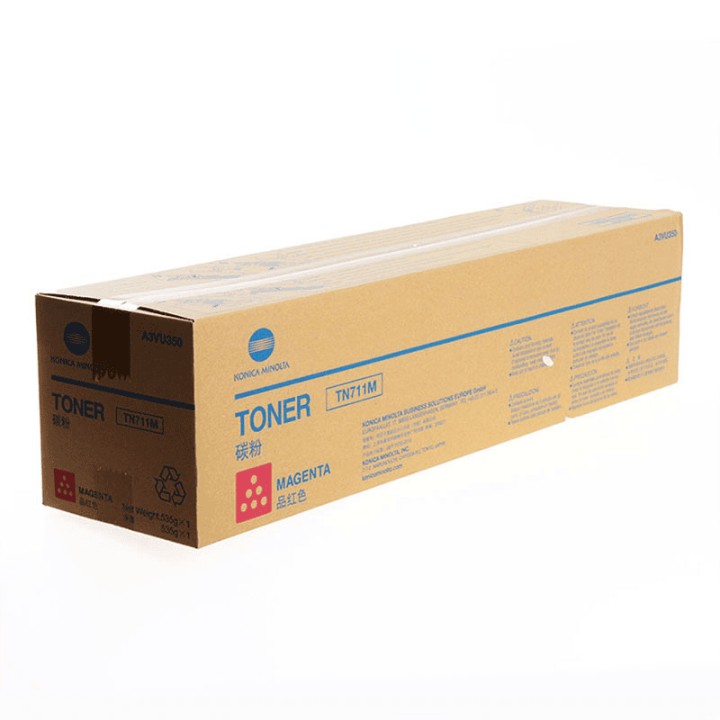 Toner Original KONICA MINOLTA TN711M A3VU350 Magenta para Bizhub C654 C754 (31. 5k)