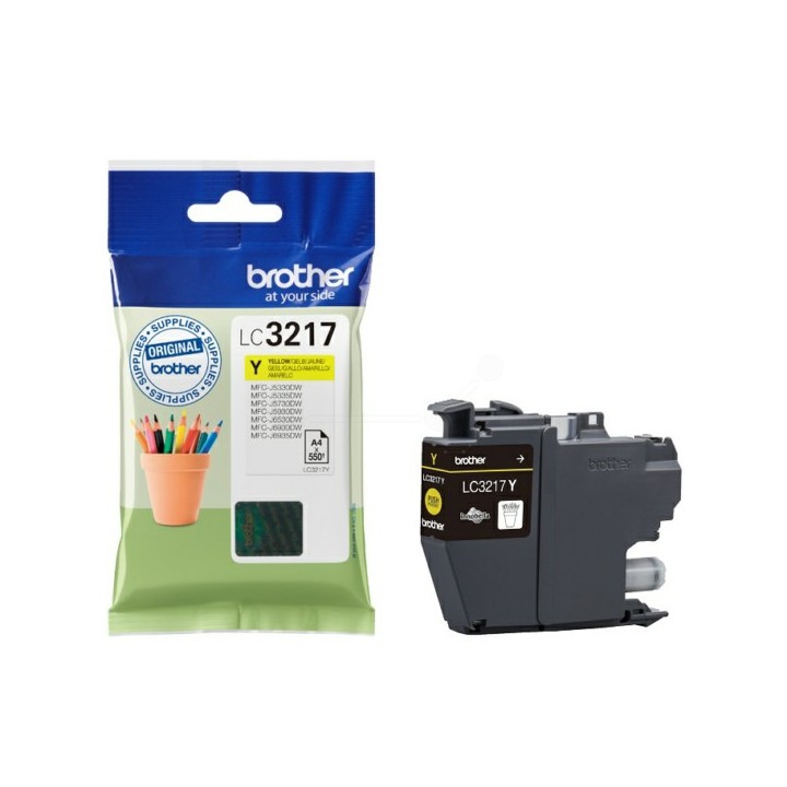 Tinta Original BROTHER LC3217Y Amarillo
