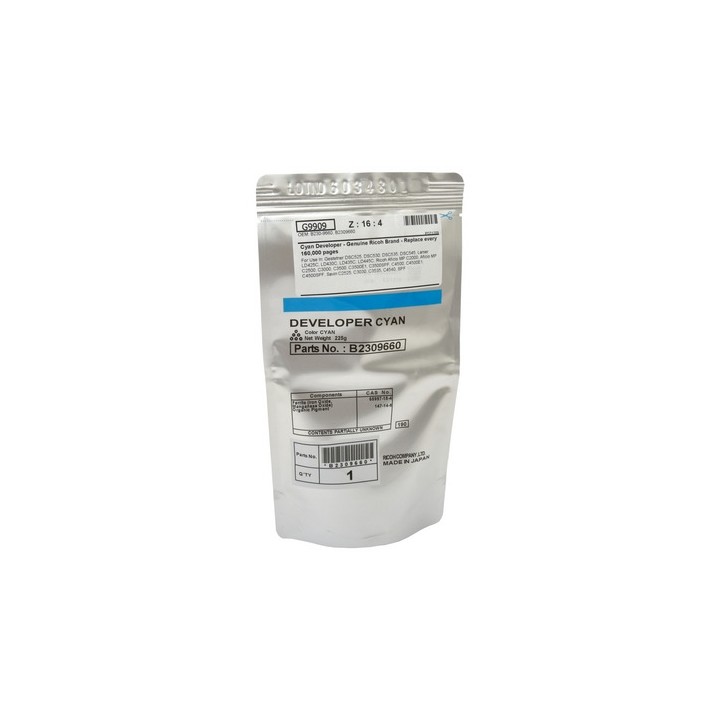 DESCATALOGADO - B2309660 Bolsa de Revelador Cyan Original RICOH Aficio MP C2500 C3500