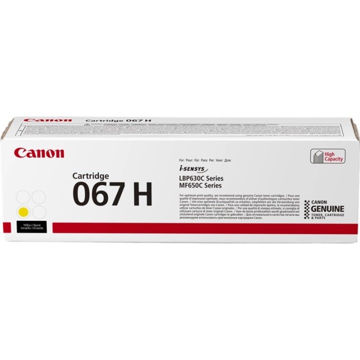 Toner Original CANON 067H 5103C002 Amarillo (2. 35k)