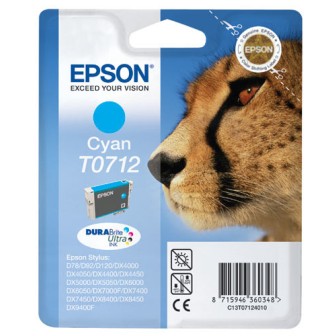 Tinta Original EPSON T0712 C13T07124012 Cyan para D78 DX4050