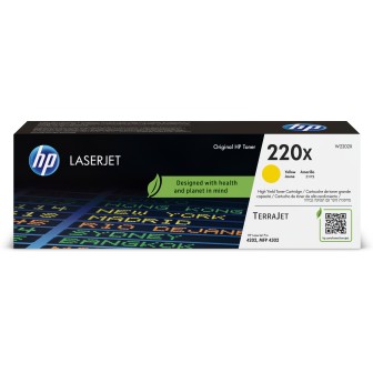 Toner Original HP W2202X (220X) Amarillo para Laserjet Pro 4202 MFP 4302 MFP 4303 (5. 5k)