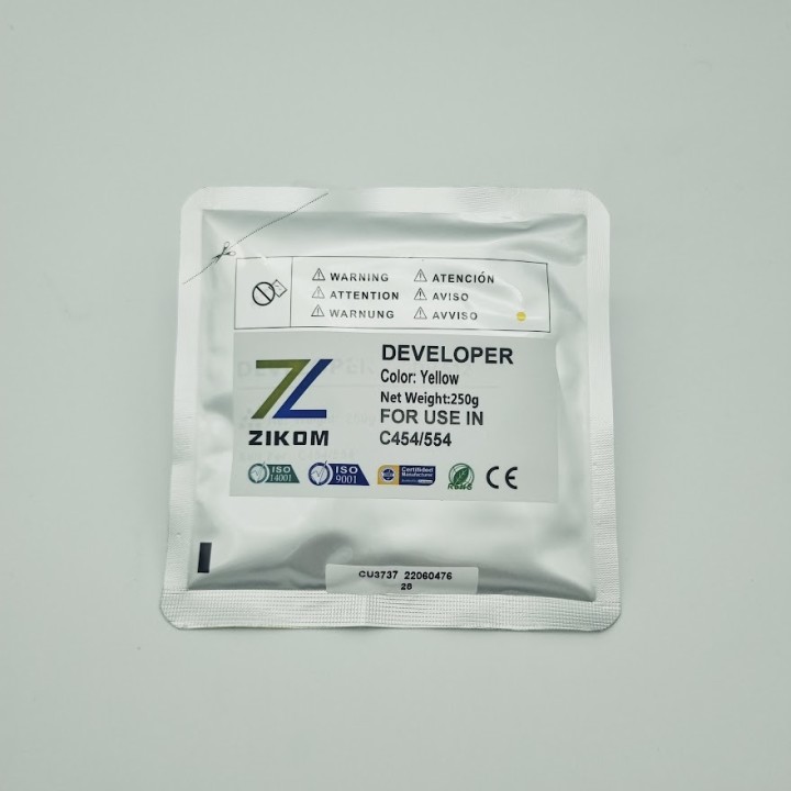 DV512Y A2XN08D Bolsa de Revelador Amarillo Compatible KONICA MINOLTA Bizhub C224 C284 C364 C454 C554