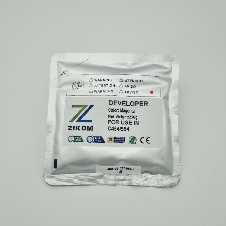 DV512M A2XN0ED Bolsa de Revelador Magenta Compatible KONICA MINOLTA Bizhub C224 C284 C364 C454 C554