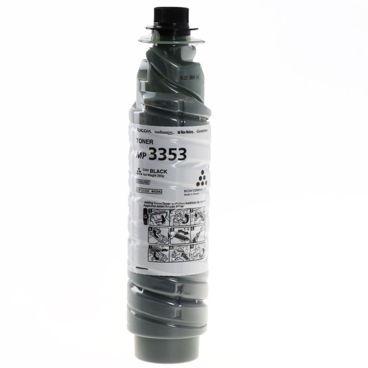 Toner Original RICOH 885266 842342 842042 Tipo 2220D Negro para Aficio 1022 1027 MP3010 MP3353 (11k)