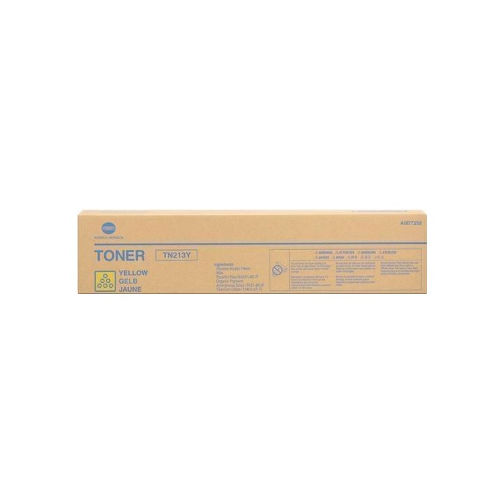 DESCATALOGADO - Toner Original KONICA MINOLTA TN213Y A0D7252 Amarillo para Bizhub C203 C253 (19k)