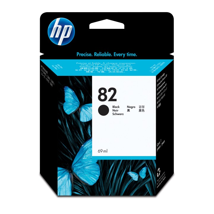 DESCATALOGADO - Tinta Original HP 82 CH565A Negro para Designjet 500 800
