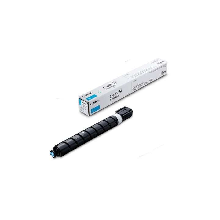 Toner Original CANON C-EXV51CY 0482C002 Cyan para IR Advance C5535i C5540i C5550i C5560i (60k)