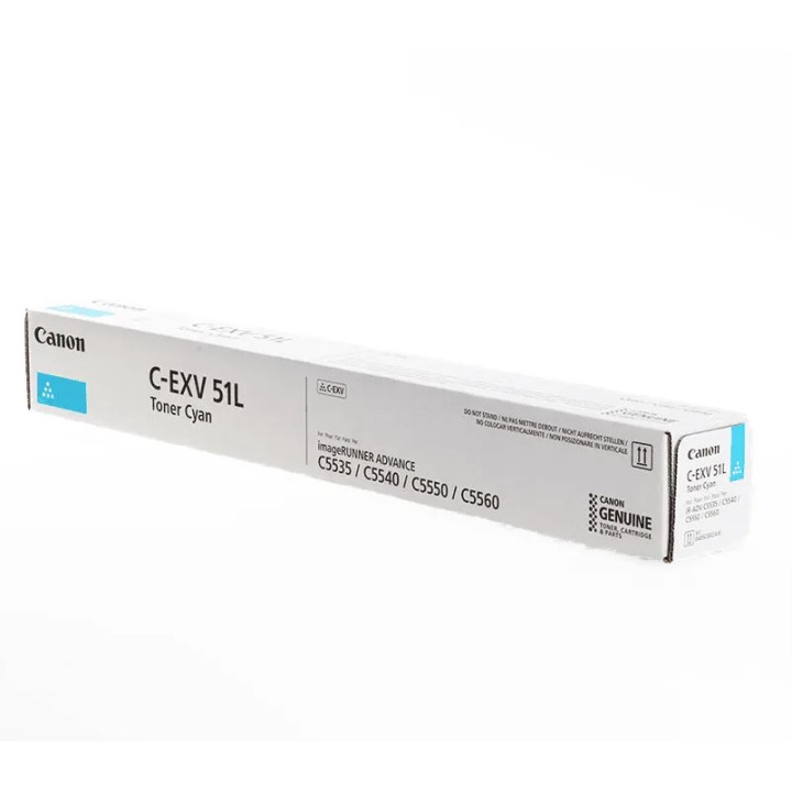 Toner Original CANON C-EXV51LCY 0485C002 Cyan para IR Advance C5535i C5540i C5550i C5560i (26k)