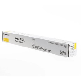 Toner Original CANON C-EXV51LY 0487C002 Amarillo para IR Advance C5535i C5540i C5550i C5560i (26k)