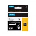 ID1-12 (18483) DYMO Etiquetas Adhesivas Originales 12mm x 1mm x 5 5M Negro Blanco