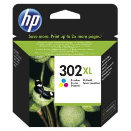 Tinta Original HP 302XL F6U67AE Tricolor