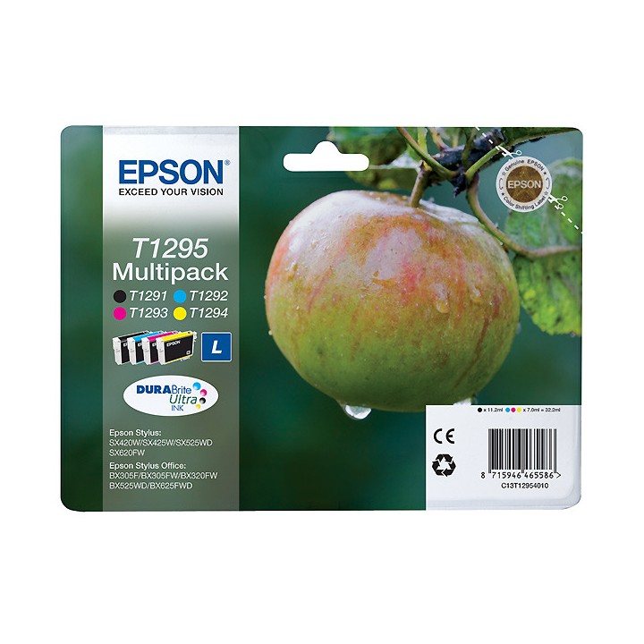 Tinta Original EPSON T1295 C13T12954012 BK C M Y Multipack