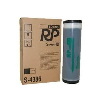 DESCATALOGADO - Tinta Original Risograph S-4386E S-3380 Negro para Duplicadora (2 x 1000 ml)