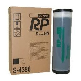 DESCATALOGADO - Tinta Original Risograph S-4386E S-3380 Negro para Duplicadora (2 x 1000 ml)