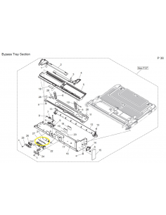A02E597600 ORI. KONICA MINOLTA BYPASS TRAY SECTION GUIDE