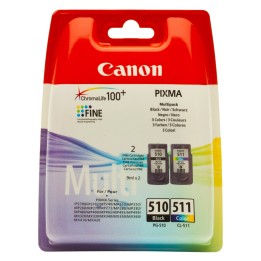 Tinta Original CANON PG510 Negro + CL511 Color 2970B010 Pack de 2 Cartuchos