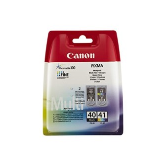 Tinta Original CANON PG40 Negro + CL41 Tricolor 0615B043 Pack de 2 Cartuchos