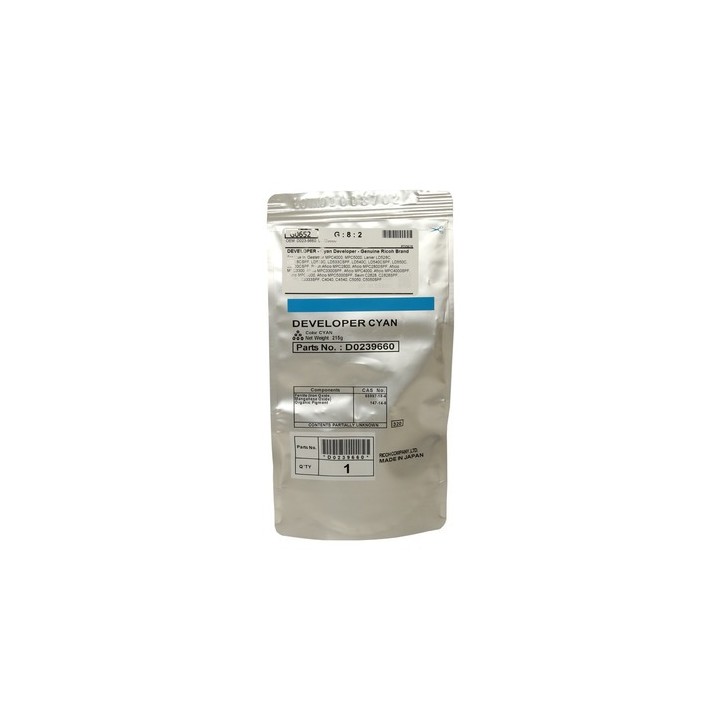 D0239660 Bolsa de Revelador Cyan Original RICOH MPC4000 5000 2800