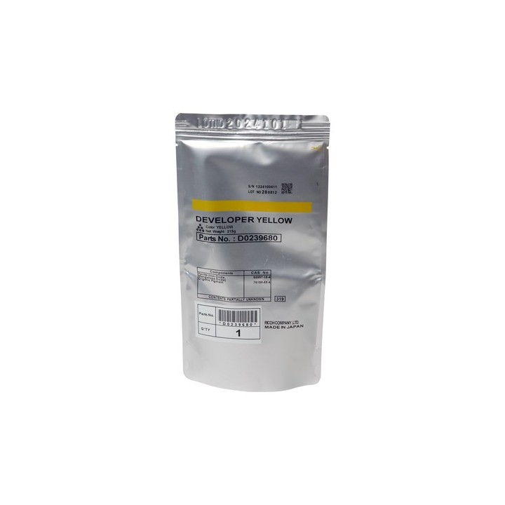 D0239680 Bolsa de Revelador Amarillo Original RICOH RICOH MPC4000 5000 2800
