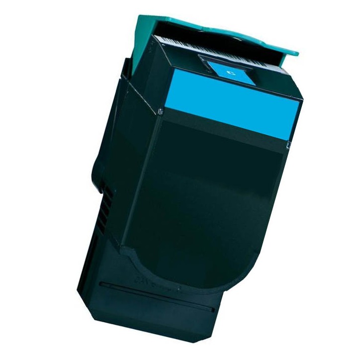 Toner Compatible LEXMARK 80C2HC0 802HC Cyan para CX410 CX510