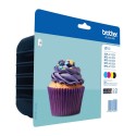 Tinta Original BROTHER LC123 BK C M Y Multipack