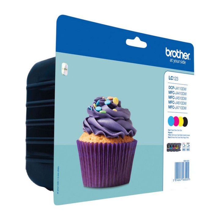 Tinta Original BROTHER LC123 BK C M Y Multipack