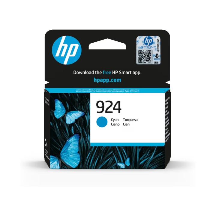 Tinta Original HP 924 4K0U3NE Cyan (0. 4k)