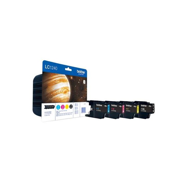 Tinta Original BROTHER LC1240 BK C M Y Multipack
