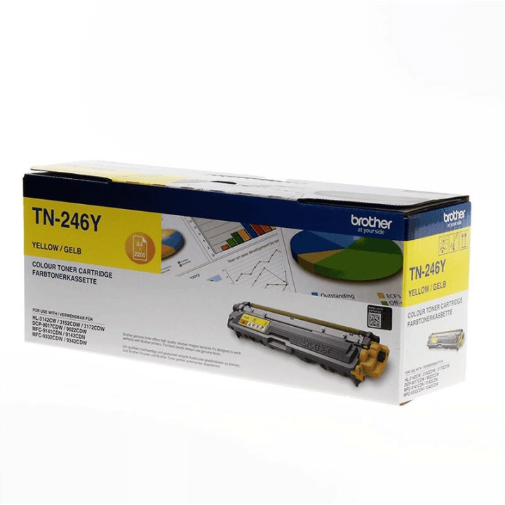 Toner Original BROTHER TN246Y Amarillo Alta Capacidad para HL-3152CDW (2. 2k)