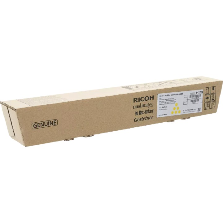 Toner Original RICOH 842284 Amarillo para IM C4500 C5500 C6000 (22. 5k)
