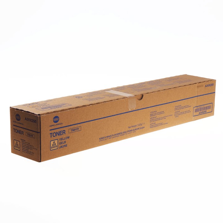 Toner Original KONICA MINOLTA TN619Y A3VX250 Amarillo para Bizhub Press C1060 C1070 (78k)