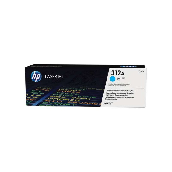 Toner Original HP CF381A (312A) Cyan para Color Laserjet Pro MFP M476 (2. 7k)