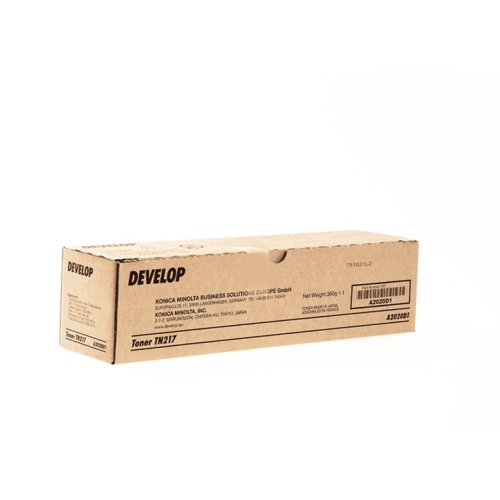 Toner Original DEVELOP TN217 A2020D1 Negro para Ineo 223 283 (17. 5k)